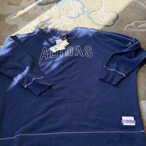 Adidas Women's Navy Crewneck Sweater